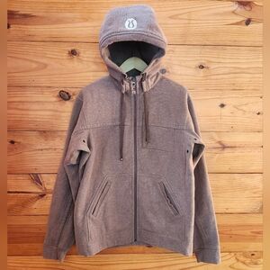 Lululemon Men's Heavyweight Brown Full Zip Hoodie Jacket S